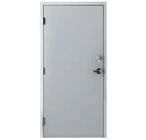 Porta de metal exterior 24x80, porta de saída de metal em aço exterior, portas de segurança de barra pânica