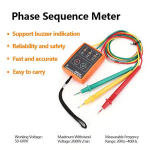 Medidor de secuencia de fase digital Sm852B Instrumento electrónico para medir corriente alterna trifásica - Product Image 5