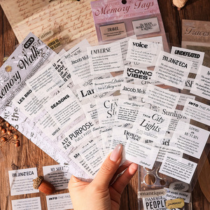 Lot de 6 autocollants décoratifs rétro en film découpé pour carnet, thème anglais, pour animaux de compagnie - Product Image 2