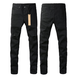 <span class=keywords><strong>Jeans</strong></span> da <span class=keywords><strong>Uomo</strong></span> Invernali Slim Fit Effetto Usurato, Denim Lavato Stile Urbano, Vita Media, Elasticizzati, Alta Qualità, Vestibilità Affusolata - Product Image 4