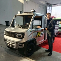 Camion de fret électrique haute performance 2 places avec lecteur MP5, véhicule de livraison commercial pour le Koweït