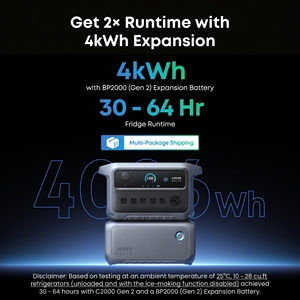 แบตเตอรี่เสริม Anker SOLIX BP2000 Gen 2 รุ่น 2048Wh LFP Extra Pack สำหรับเครื่อง C2000 ความจุสองเท่าสำหรับการตั้งแคมป์แบบ Boondocking - Product Image 6