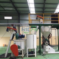 RICHI Planta Procesadora de Alimentos para Animales Completa de 1-2 T/H con Servicios de Instalación