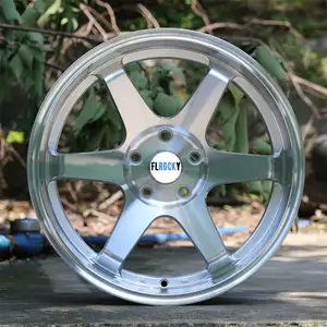 Flrocky Deep Concave Car Alloy Wheel Rim Racing TE37 171819インチクエラ