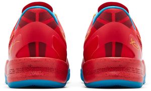 Chaussures de basket-ball Nike ZK 8 Protro rouge bleu jaune, empeigne en mesh, semelle extérieure en caoutchouc, semelle intermédiaire en EVA, unisexe - Product Image 3
