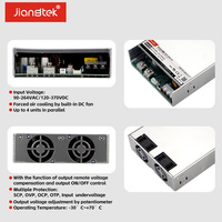 Alimentation électrique AC/DC Jiangtek PFP-1000-24 24V 1000W, 90V-264VAC, boîtier en aluminium, 60Hz 41.6A, usage industriel