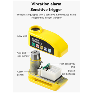<span class=keywords><strong>Antivol</strong></span> de disque de frein de vélo de qualité supérieure avec alarme <span class=keywords><strong>sonore</strong></span>, étanche et <span class=keywords><strong>antivol</strong></span> intelligent pour vélo électrique - Product Image 3