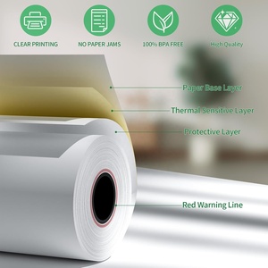 Rollos de Papel Térmico de 80 mm al por Mayor, 50 Rollos por Paquete, Libres de BPA, Imprime Suavemente <span class=keywords><strong>Sin</strong></span> Atascos, Aptos para Cajeros Automáticos/Terminales Punto de Venta - Product Image 4