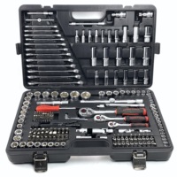 Kit d'outils 216 pièces maison Tube essentiel clé à cliquet voiture ensemble tête cliquet clé à douille tournevis outil de réparation