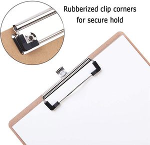Suministros de Oficina Comerciales, Clip para Menús Plateado de 120 mm, Clip Plano con Resorte, Pinza Metálica para Portapapeles con Gancho para Colgar - Product Image 5