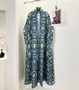 Женский элегантный плиссированный кардиган в стиле Абайи, <span class=keywords><strong>2025</strong></span> Дубай, скромный модный кардиган, длинное пальто, арабское Женское пальто, оптовая продажа, большие размеры, абайя - Product Image 4