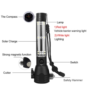 Siège de <span class=keywords><strong>voiture</strong></span> portable-coupe ceinture de sécurité d'urgence vitre casser outil d'évacuation avec lampe de poche led - Product Image 1