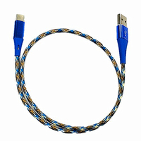 USB-C nilon tipe C, 1.8m pengisian cepat 3A untuk iPhone 15 kepang Printer komputer Barcode PVC tembaga murni