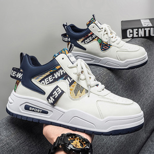 Zapatos Deportivos MC39 para Hombre, Nuevos, Transpirables, Versátiles, Casuales, de Cuero, que Aumentan la Estatura, Blancos, para Estudiantes, a la Moda - Product Image 4