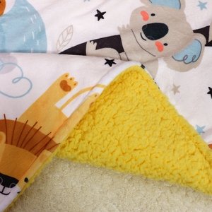 ผ้าห่มสุนัขแบบกำหนดเองได้ ดีไซน์น่ารัก นุ่มสบาย หนา อุ่น ผ้าฟลีซเชอร์ปา สำหรับเตียง - Product Image 4