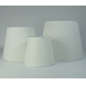 Minimalistische Weiße Stofflampenschirme - Verschiedene Größen Konische Lampenschirme für Tisch- & Stehlampen Wohndekor - Product Image 4