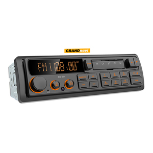 Grandnavi Reproductor <span class=keywords><strong>MP3</strong></span>/MP4 Retro 1 Din con Amplificador, USB/SD/FM AM DAB EQ, Altavoz Integrado, Micrófono, Luces de Colores, Sonido de Alta Resolución, Rápido - Product Image 1