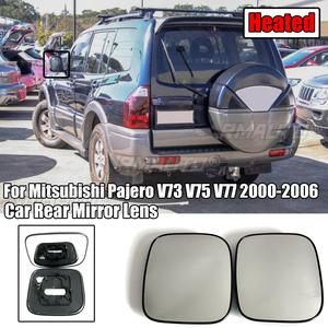 Lente de Repuesto para Espejo Retrovisor con Calefacción para Mitsubishi Pajero V73 V75 V77 2000-2006, Cristal de Espejo Lateral Izquierdo y Derecho - Product Image 1