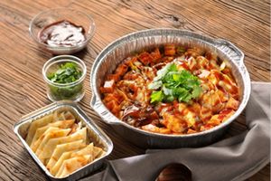 Laixindisposable Takeaway High Quality Aluminum <b>Foil</b> <b>Container</b> Round Aluminum <b>Foil</b> Pot With <b>Foil</b> Lid - Product Image 5