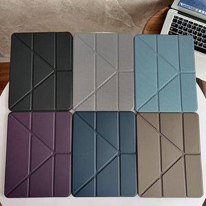 เคสแท็บเล็ตห<span class=keywords><strong>น</strong></span>ัง PU ลายไฟเบอร์แบบพับได้ 3 ตอ<span class=keywords><strong>น</strong></span> สำหรับ <span class=keywords><strong>iPad</strong></span> รุ่นที่ 10 ขนาด 10.<span class=keywords><strong>9</strong></span> <span class=keywords><strong>น</strong></span>ิ้ว และ <span class=keywords><strong>iPad</strong></span> รุ่นที่ 11 ปี 2025  วัสดุ TPU กั<span class=keywords><strong>น</strong></span>กระแทก - Product Image 1