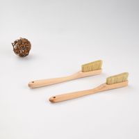Brosse de nettoyage DIY à poils de sanglier haute densité pour l'escalade, collection puissante pour l'élimination de la poussière et le nettoyage des taches, avec manche ergonomique en bois massif