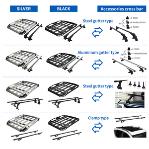 Portapacchi in Alluminio e Acciaio con Rivestimento in Polvere e LED <span class=keywords><strong>per</strong></span> Auto Toyota Sedan/SUV, Capacità di Carico 100kg, Uso 4x4 Fuoristrada - Product Image 5