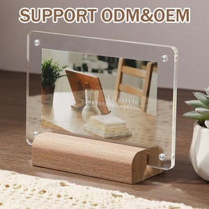 Cornici Fotografiche LED in Acrilico Personalizzabili per Sublimazione, <span class=keywords><strong>Luci</strong></span> Notturne con Luce Calda e Supporto in Legno per Stampa a Caldo - Product Image 4