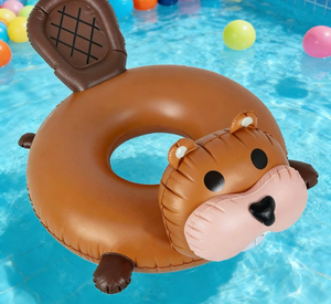 Flotador Inflable de Castor para Piscina, para Niños Pequeños, Diversión en el Patio Trasero - Product Image 4