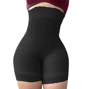 Naadloze Hoge Taille Stevige Compressie Body Afslankende Faja Shapewear Vrouwen Dames Butt Lifter Slipje Buik Control Shaper