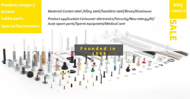 Custom steel flat/pan head square hole pocket hole screws with nylon patch