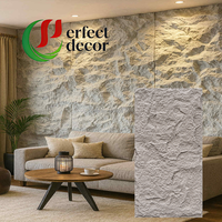 Revêtement mural en pierre 3D souple PU, imitation champignon, léger, imperméable, pour la décoration intérieure des hôtels (vente en gros)