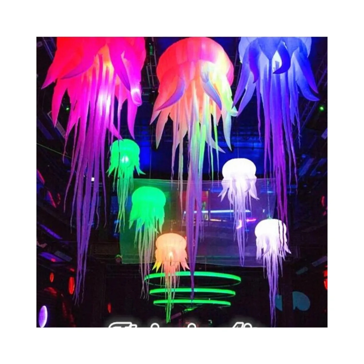 Venda quente água-viva inflável com iluminação LED de boa qualidade para decoração de festas, bares e eventos