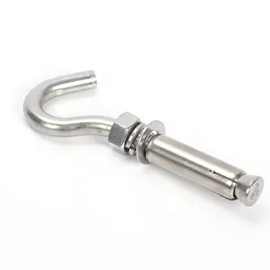 304 316 Stainless Steel Sleeve Anchor Expansion Hook Pull Explosion Anchor Bolt Open Cup Hook