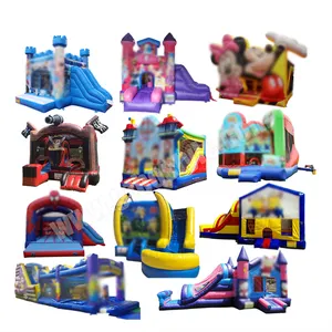 Moon bounce house Large PVC inflatable jumping bouncy Castle slide combo inflatable bouncer for kids