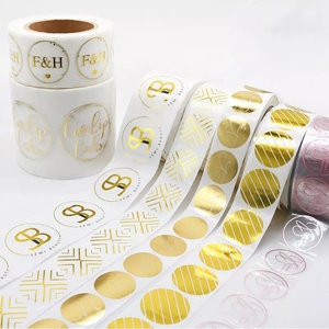 Papel de Impresión Económico de Fábrica, Etiqueta de Agradecimiento con Logotipo Personalizado, Rollo de Etiquetas Adhesivas <span class=keywords><strong>para</strong></span> Empaque - Product Image 2