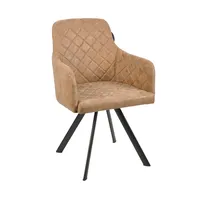 Роскошный домашний ресторанный стул, современный французский стиль, винтажный обеденный стул из искусственной кожи