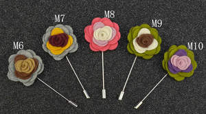 カスタムフラワーラペルピンメンズスーツデザイナーチャンネルピンブローチ男性人気の結婚式のコサージュブレスレット - Product Image 4