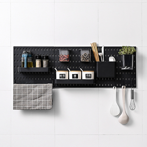 Pegboard — étagère murale en plastique, rangement pour salon et cuisine, 1 pièce, vente en gros - Product Image 5