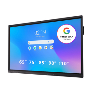 หน้าจอแอลซีดีขนาด 65 นิ้ว เกรดเชิงพาณิชย์ ความละเอียด 4K กรอบอะลูมิเนียมอัลลอยด์ จอแสดงผลแบบอินเทอร์แอคทีฟแบบแบนพร้อมหน้าจอสัมผัส สำหรับห้องประชุม - Product Image 1