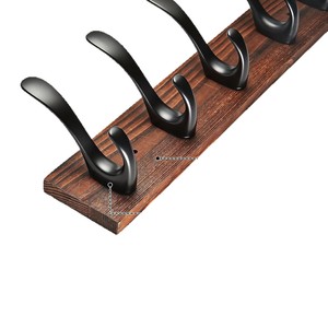 Wooden Coat Hooks Wall Mounted Multi Functional <b>Clothes</b> Hanger Entryway <b>Storage</b> Hook Rack For Home Door Or Wall Use - Product Image 4