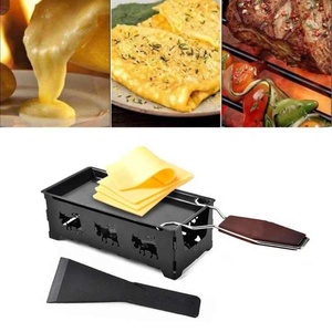 Plaque de cuisson portable antiadhésive en métal pour <span class=keywords><strong>raclette</strong></span>, four, grill, rôtissoire, plateau de cuisson, ensemble de cuisson pour le camping, outil de cuisson - Product Image 6