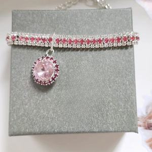 Lujo diamante elegante mascota gato perro Collar accesorios mascota perro joyería collar cristal Rhinestone gato collar - Product Image 2