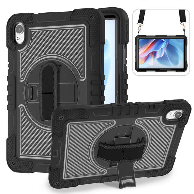 Kids Friendly Tablet Cover for Huawei Matepad 11.5 11.5S 11.5 Air 2023 Shockproof Rugged Hand Shoulder Strap Kickstand Back Case