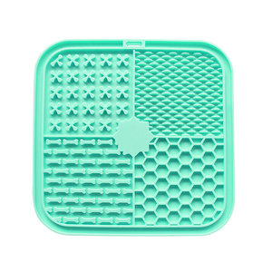 Alfombrilla de silicona para lamer para perros y <span class=keywords><strong>gatos</strong></span>, comedero lento con ventosas, alfombrilla calmante para aliviar la ansiedad de mascotas, juego OEM ODM - Product Image 1