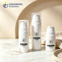 Mini flacon pompe sans air en PP, 5ml, 10ml, 15ml, contenant cosmétique de voyage sous vide pour lotion et sérum, finition de surface personnalisée