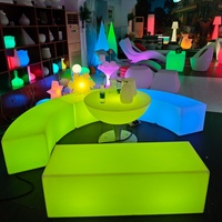 Meubles LED, chaise éclairée par LED, tabouret, chaises de bar, chaises de salon, chaises LED circulaires à changement de couleur