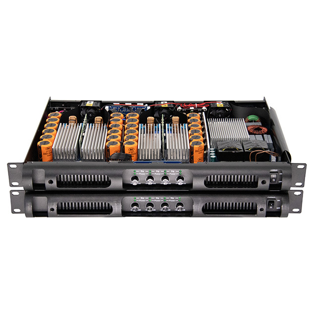 Lihui 4 Channel 4x600w Rack Mounted Amplifier Class D Amplifier for Concert