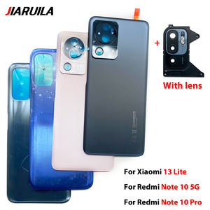Coque <span class=keywords><strong>arrière</strong></span> de batterie, porte <span class=keywords><strong>arrière</strong></span> en verre pour Xiaomi 13 Lite <span class=keywords><strong>Note</strong></span> <span class=keywords><strong>10</strong></span> 5G, coque <span class=keywords><strong>arrière</strong></span> en verre pour téléphone portable, pièces de réparation de batterie - Product Image 1