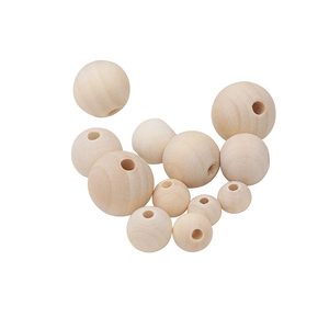 Tự Nhiên Chưa Hoàn Thành Trang Trí DIY Bằng Gỗ Khối Vuông Khối Gỗ Tròn Bóng Hạt Hình Học Hexagon Hạt Với Lỗ - Product Image 2