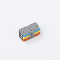 Bloc de bornes à connexion rapide 3P avec levier 250VAC 32A, conducteur en cuivre, matériaux en acier inoxydable et PC pour le câblage